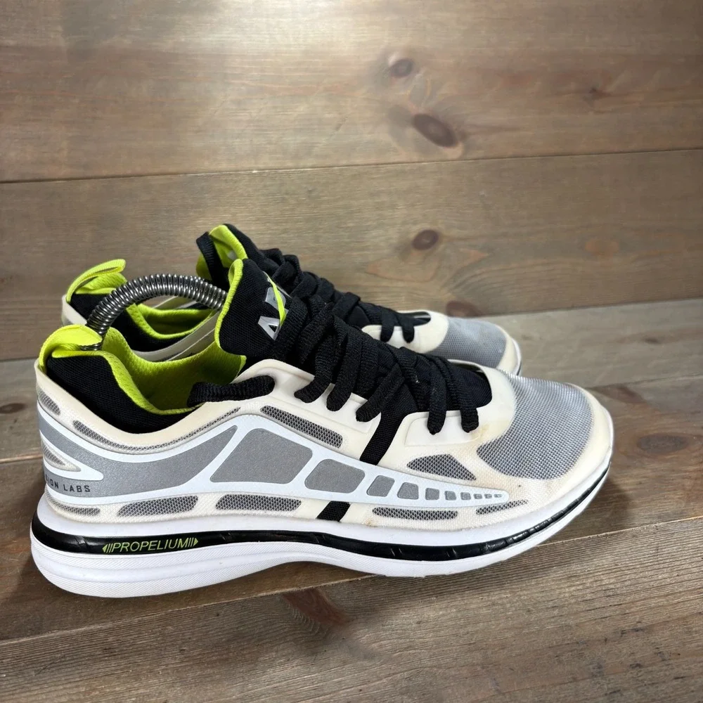 APL Prism Womens size 8.5 shoes White Mesh Neon Trim Running sneakers